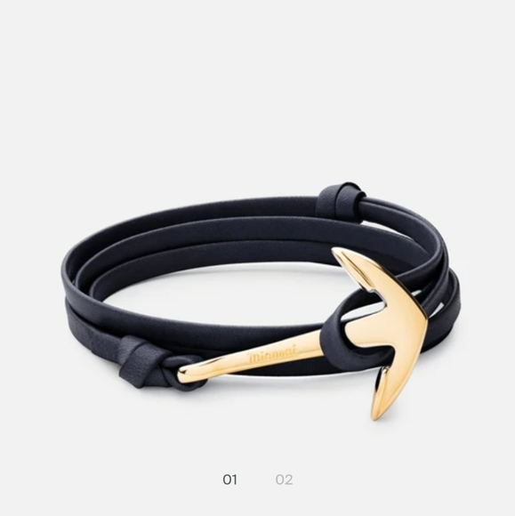 Miansai burgundy leather wrap bracelet - Picture 5 of 11